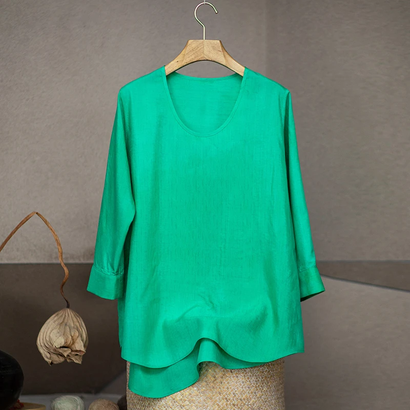 youyuansu/幽元素原创女装休闲宽松圆领上衣