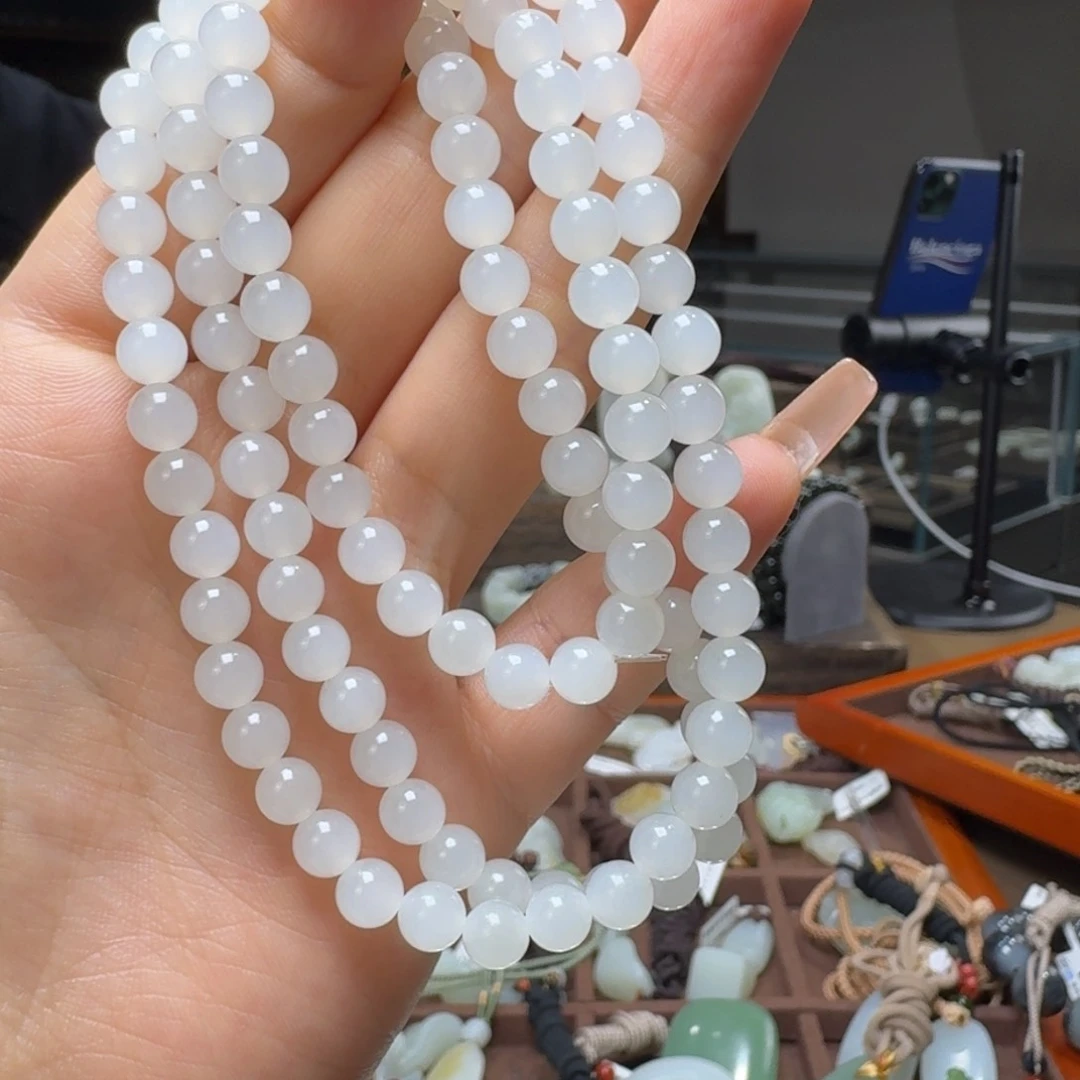 和田玉手链未镶嵌西**杰