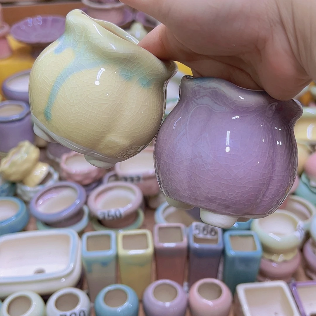 陶瓷花盆当场满12包邮