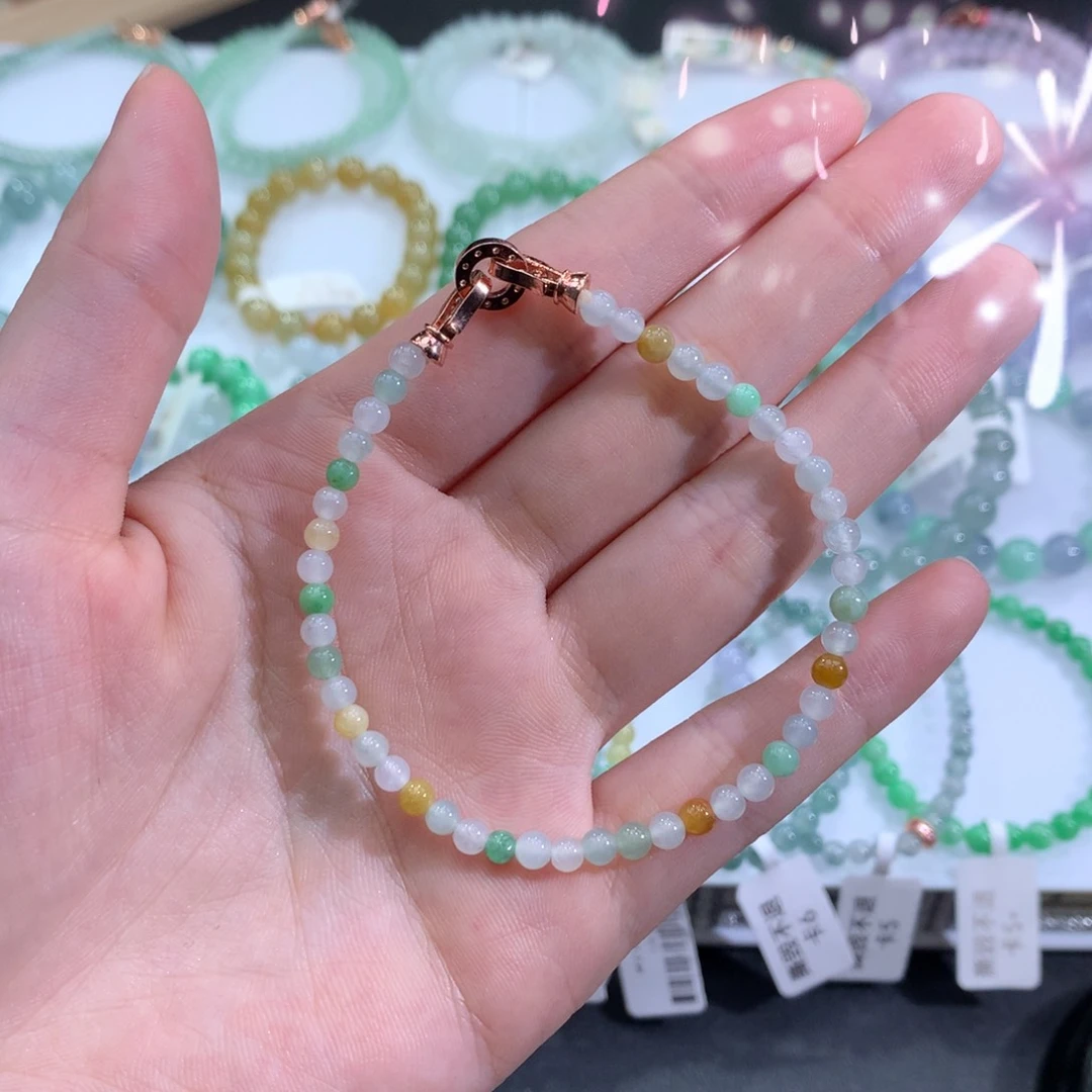 未镶嵌手链翡翠小***马天然