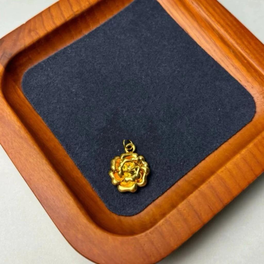 足金999素金玫瑰花WH1105