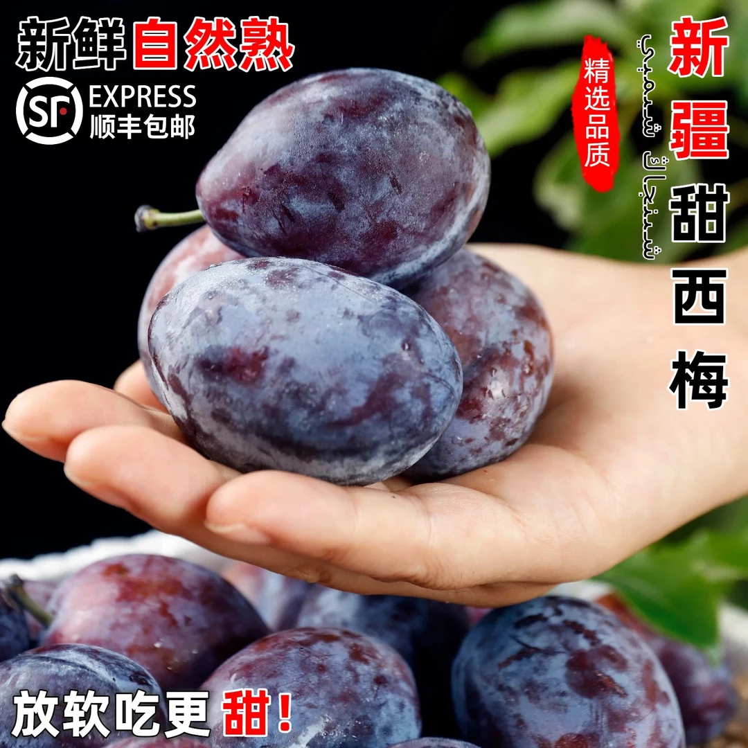 【礼盒推荐】新疆甜西梅饱满多汁法兰西西梅甜李子应季时令鲜水果新疆维吾尔自治区