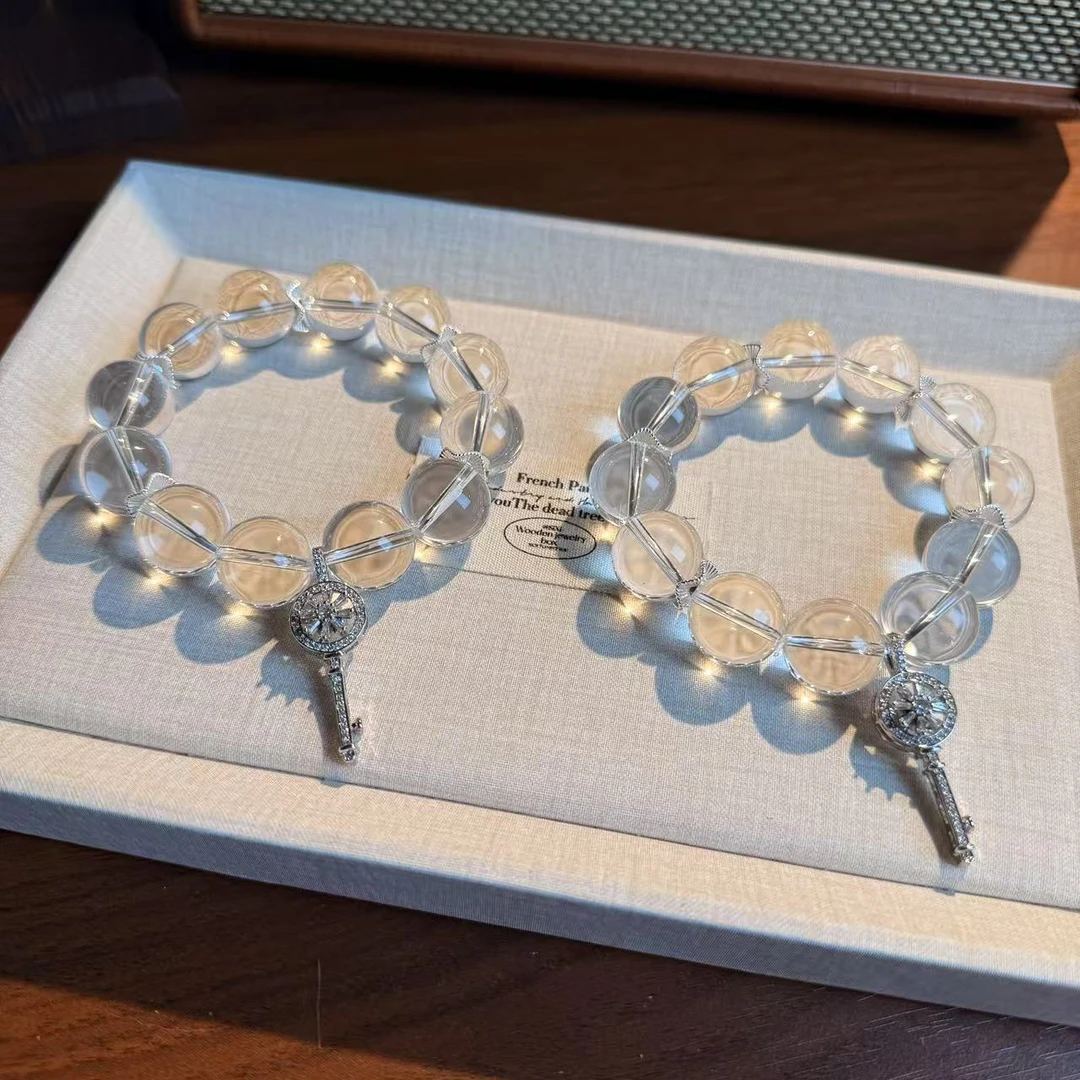 「命运之钥」天然白水晶手串手链 颜色微差 多样性发其一ZW66