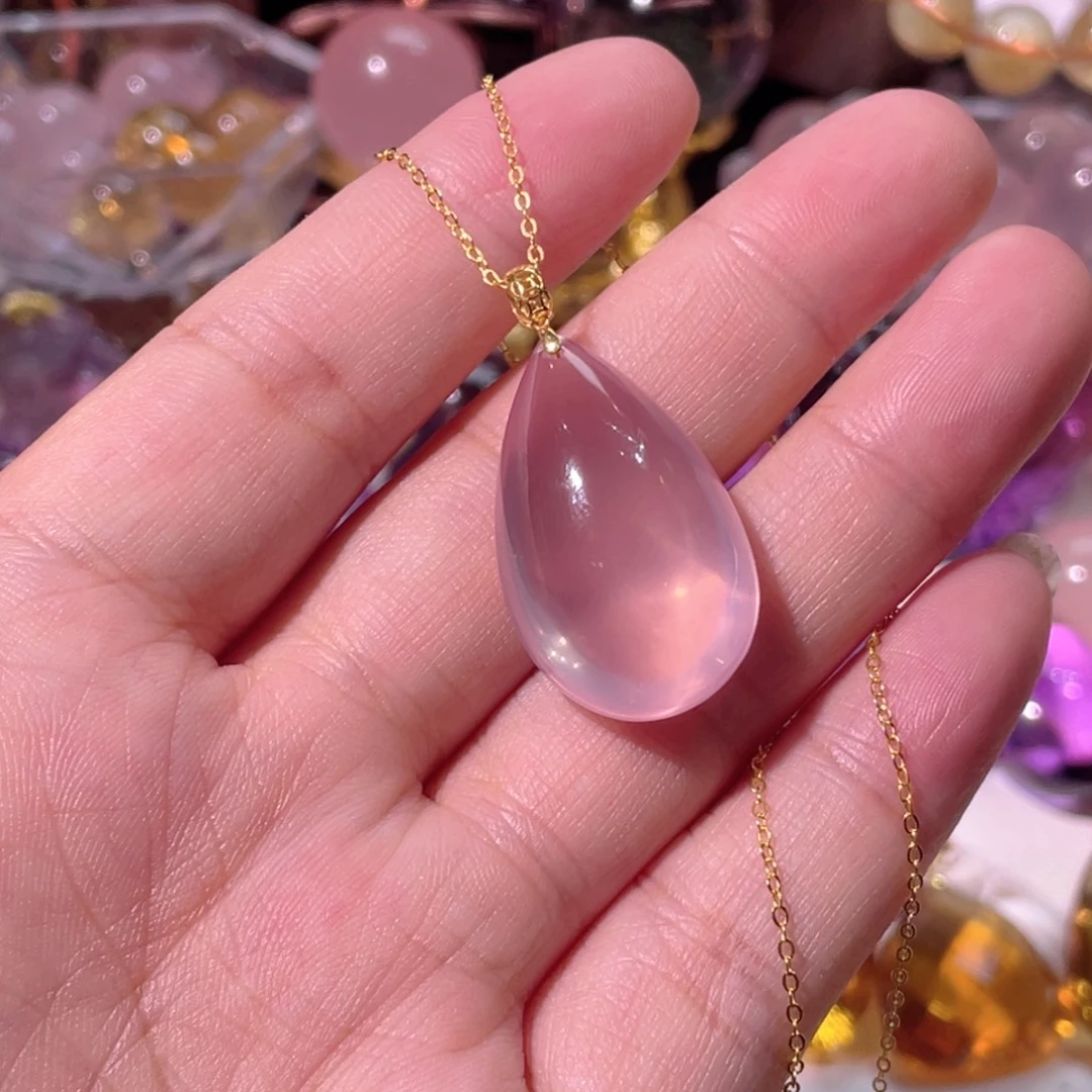 圆***满颈饰18K金镶嵌水晶