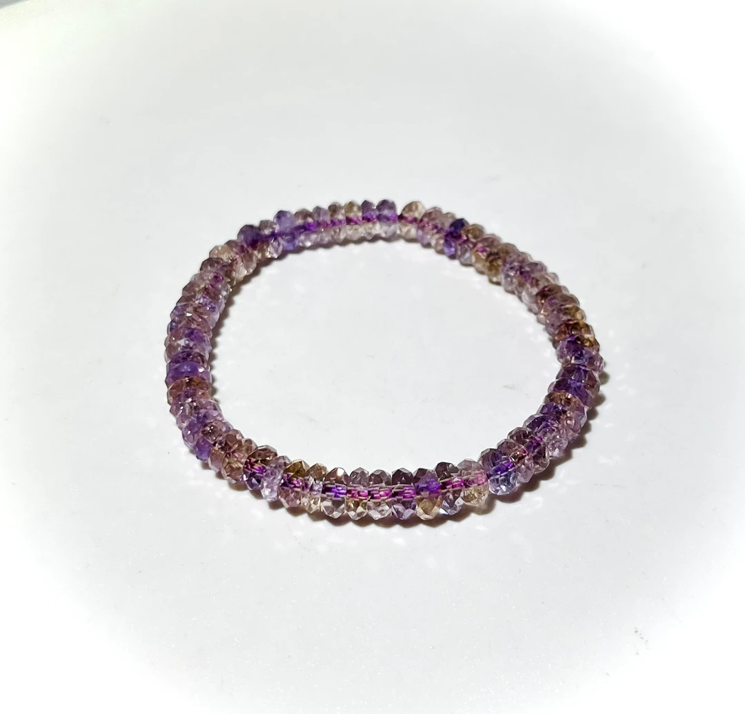 65克拉紫黄晶药片珠手串(高货小)SDSJ3625（多样性发其一）