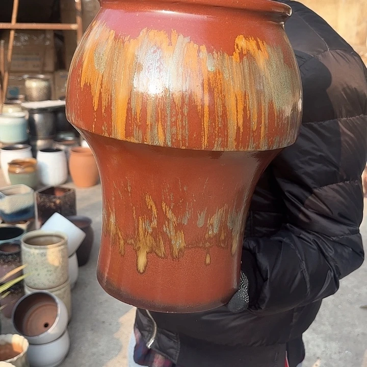 红陶侘寂风口径20*33