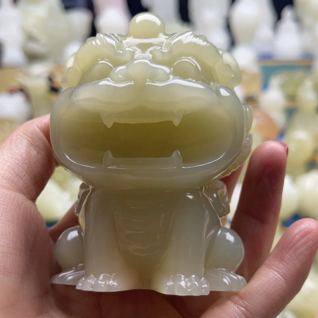 t***6玉天然桌面小摆件