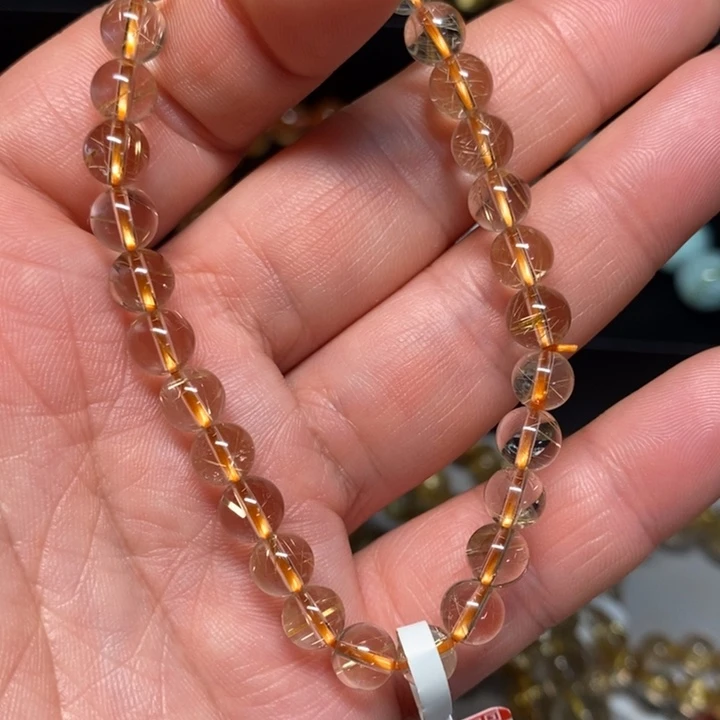 未镶嵌手链水晶天然发晶