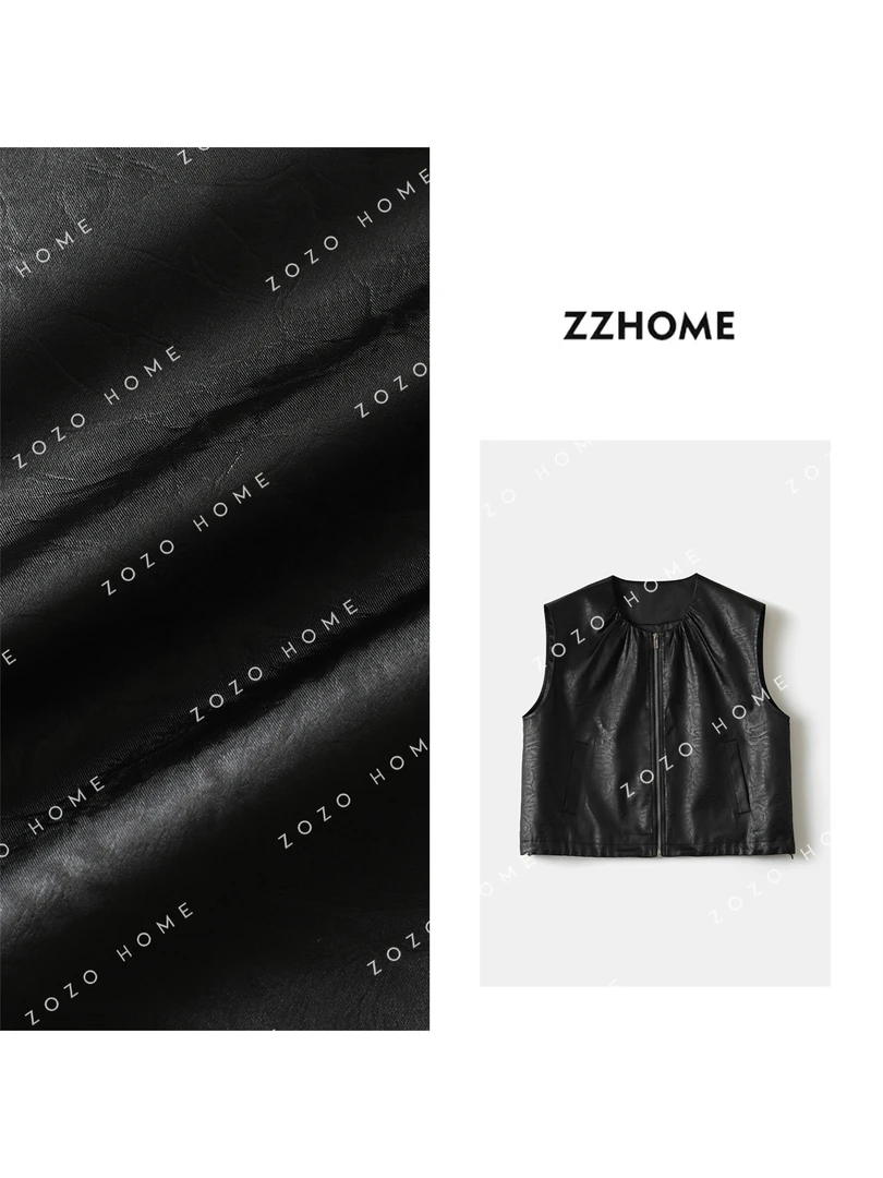 ZOZO HOME ｜夜曲 定纺肌理感面料 休闲宽松廓形拉链马甲q170591p