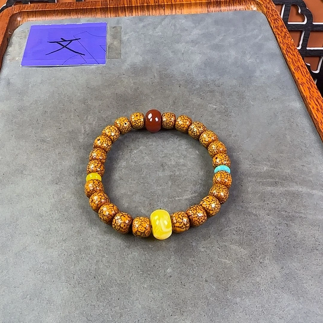 星月菩提吊坠手串