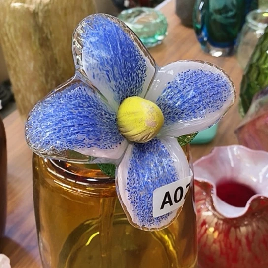 琉璃高度40厘米琉璃百合花