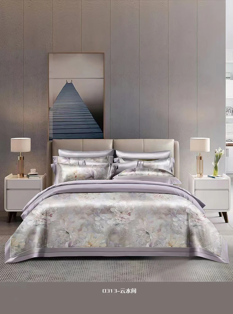 蚕丝锦缎数码印花夏凉被