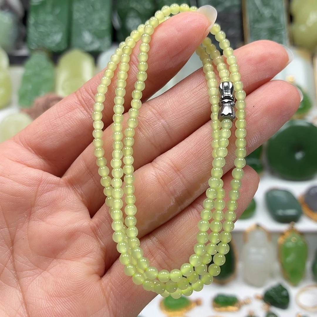 和田玉未镶嵌颈饰漏