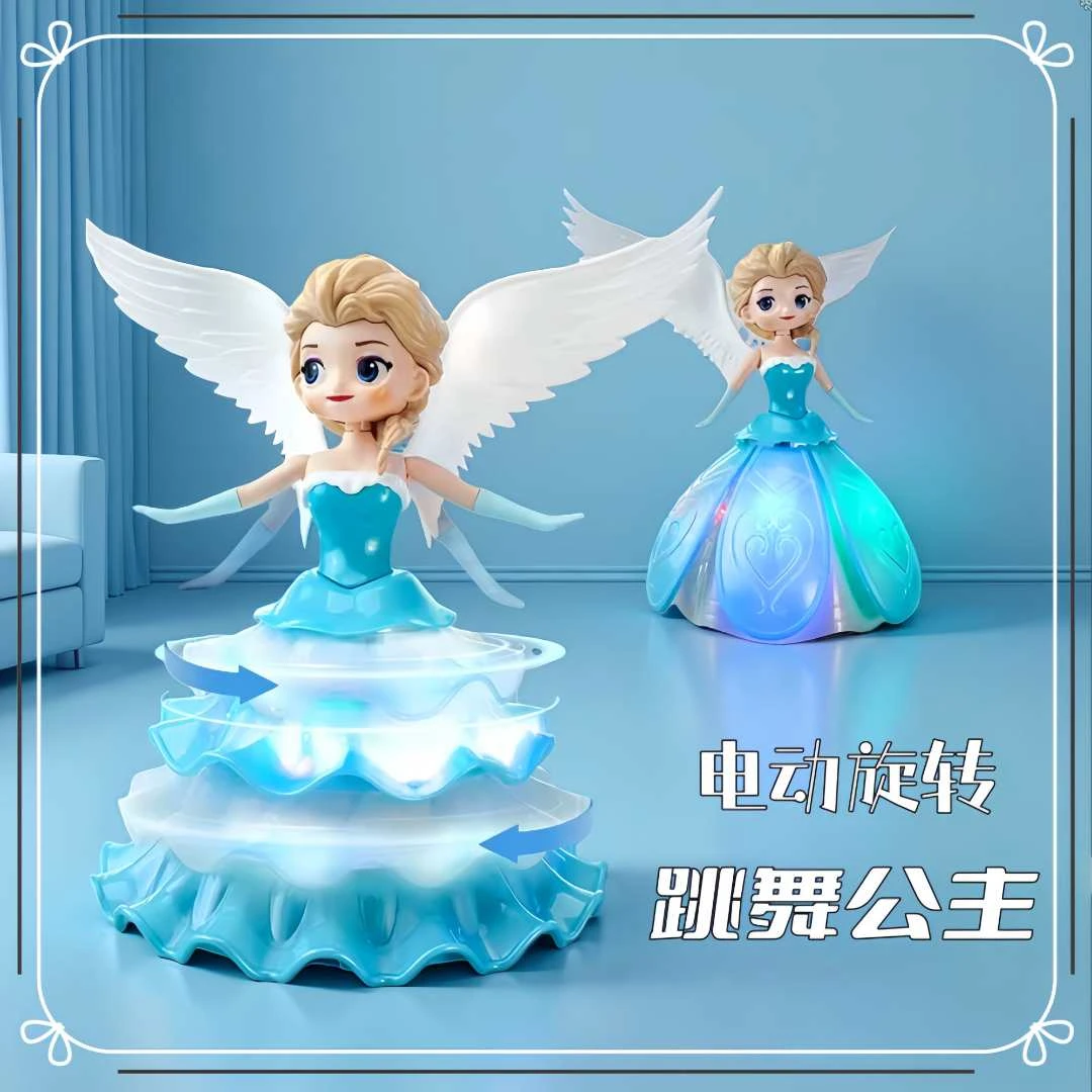 【大容量充电款】艾莎公主跳舞芭比洋娃娃冰雪奇缘玩偶儿童节礼物