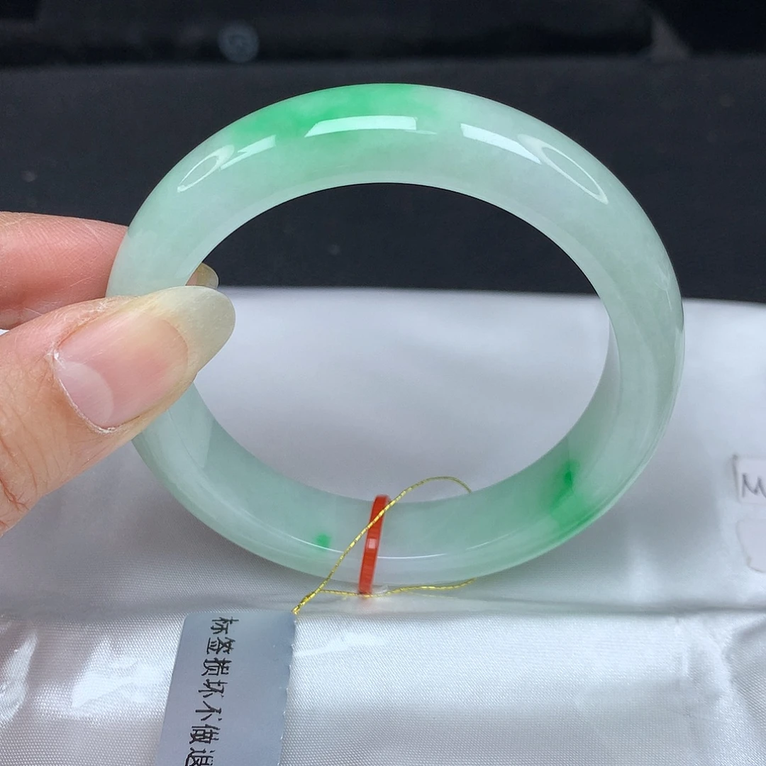 翡翠未镶嵌手镯55圈776