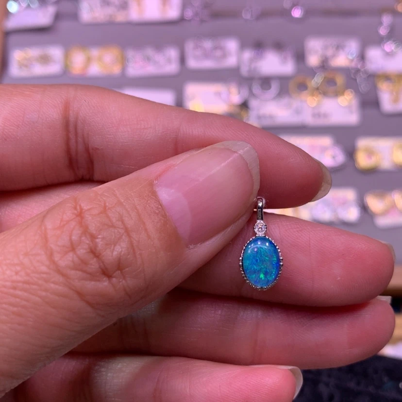 【闪购商品】欧泊澳洲欧泊定制银S925镶嵌?