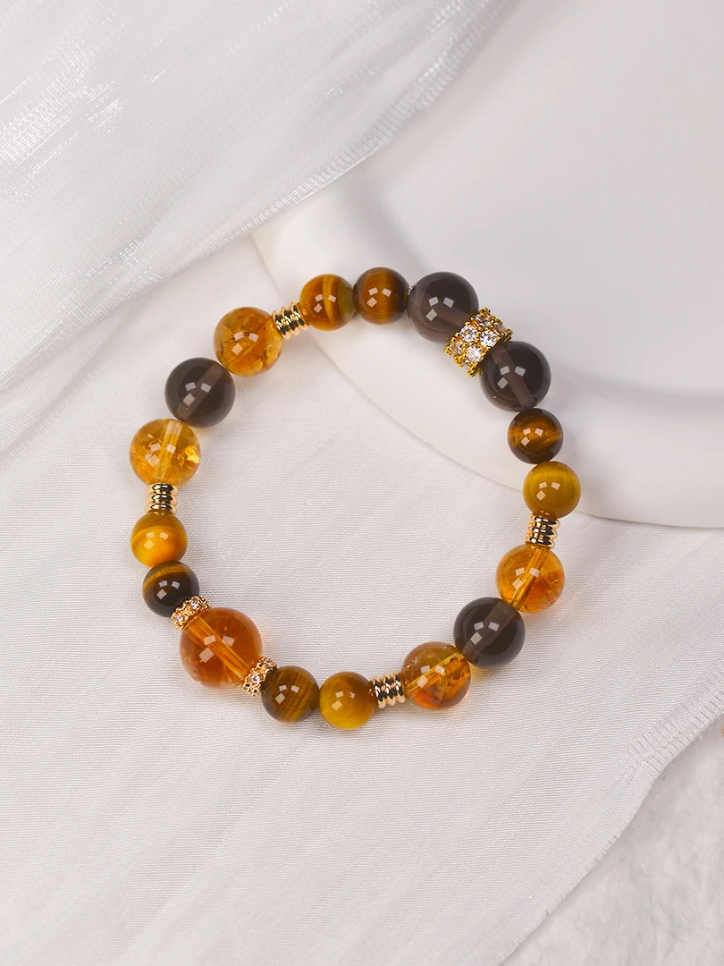 【设计款】天然国风金虎眼手串