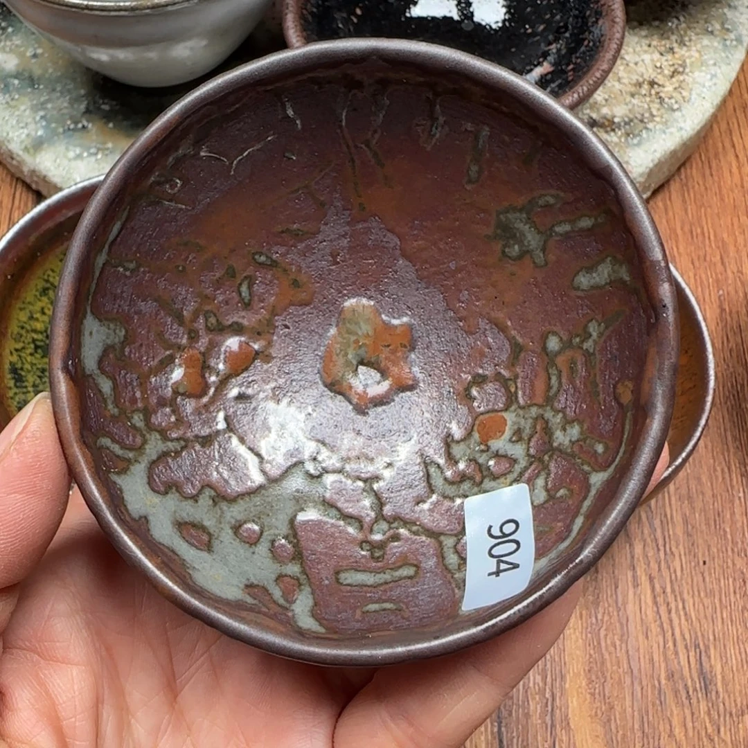 柴烧建盏茶盏茶杯904