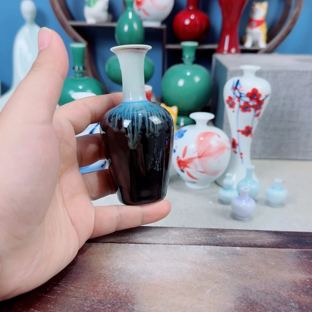 陶瓷手工小花器摆件