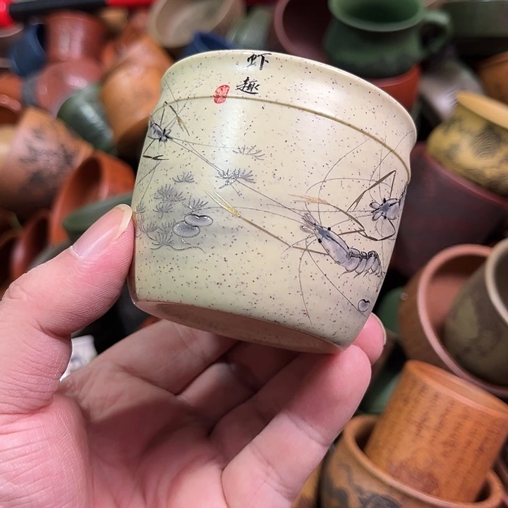 紫砂茶杯全手工紫砂主人杯