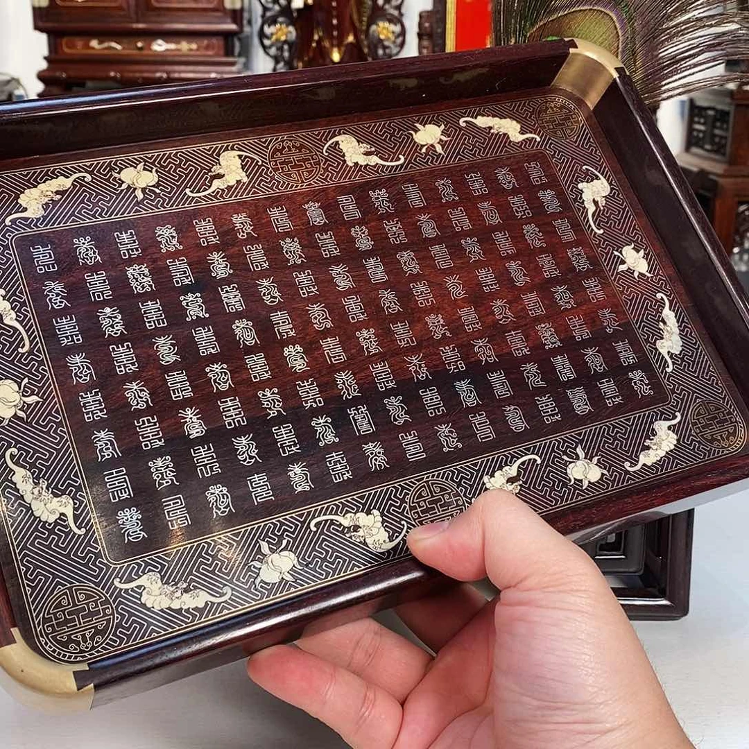 紫檀木类成套家具小叶紫檀托盘