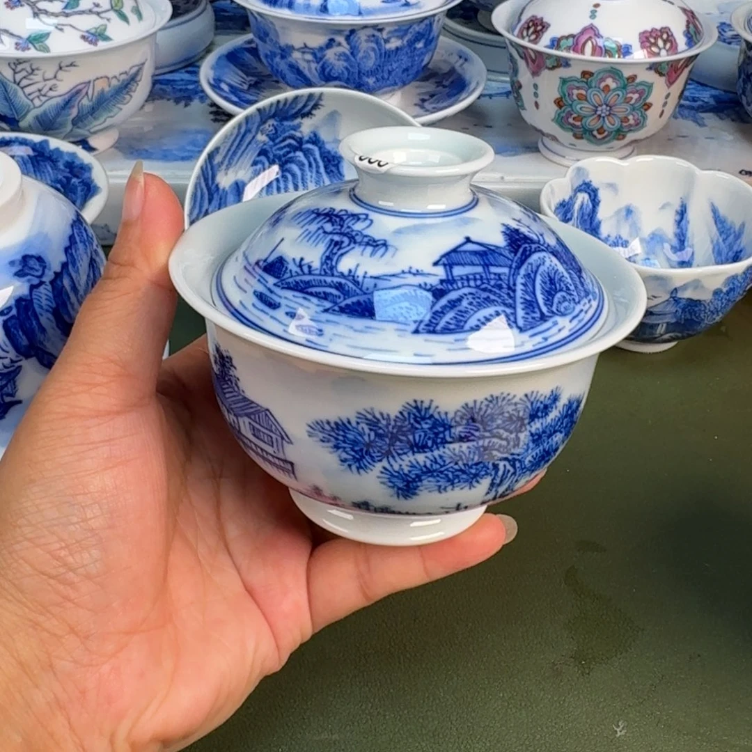 景德镇纯手绘茶具圆圆228