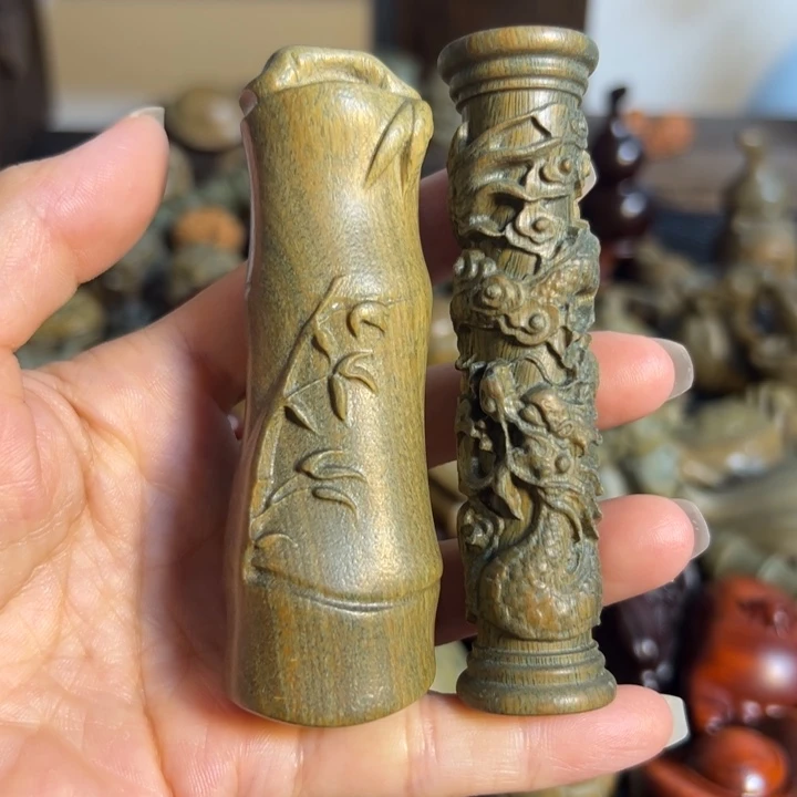 把件小叶紫檀两个一对