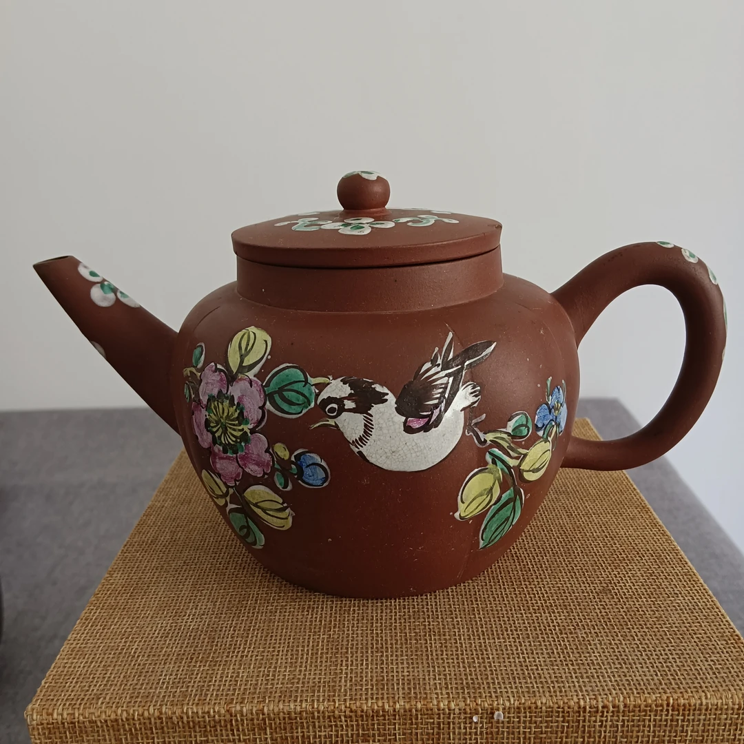 当代 高10厘米，砂料不错，葛明祥紫砂壶