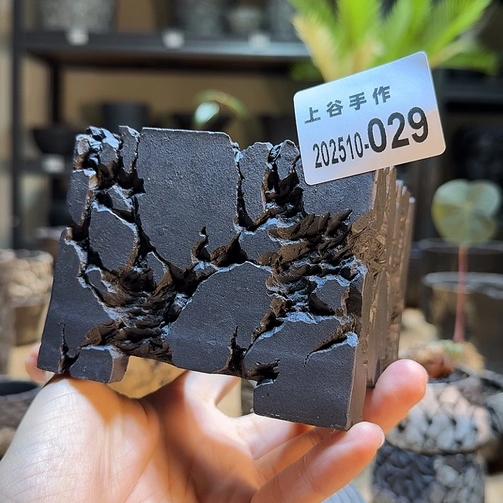 内口8.3高8.3黑陶方盆