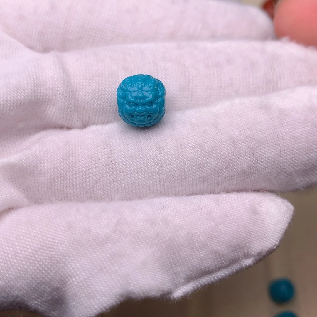 绿松石未镶嵌绿松石黑天9.3