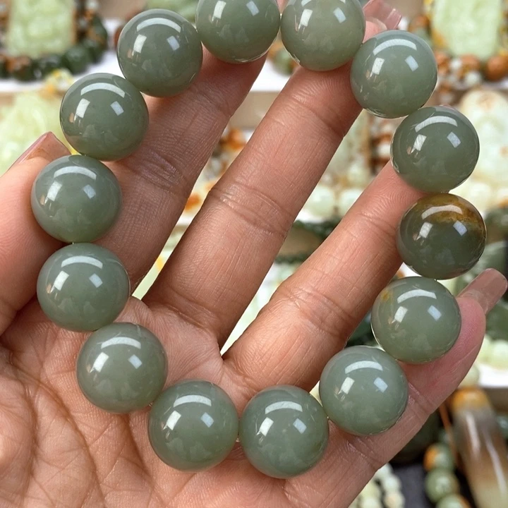 【闪购商品】透闪石质玉手串未镶嵌