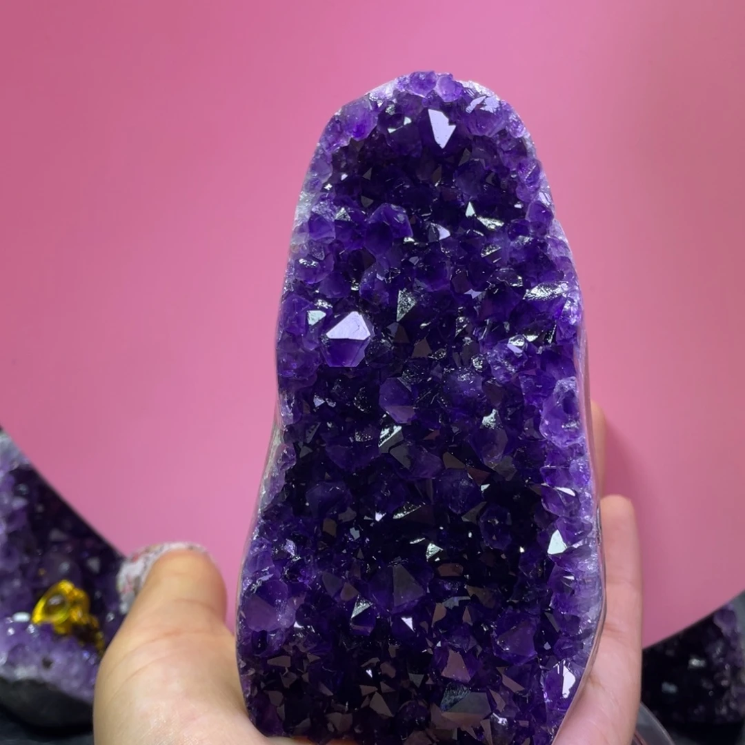 公***双大型摆件（非配饰）未镶嵌紫晶