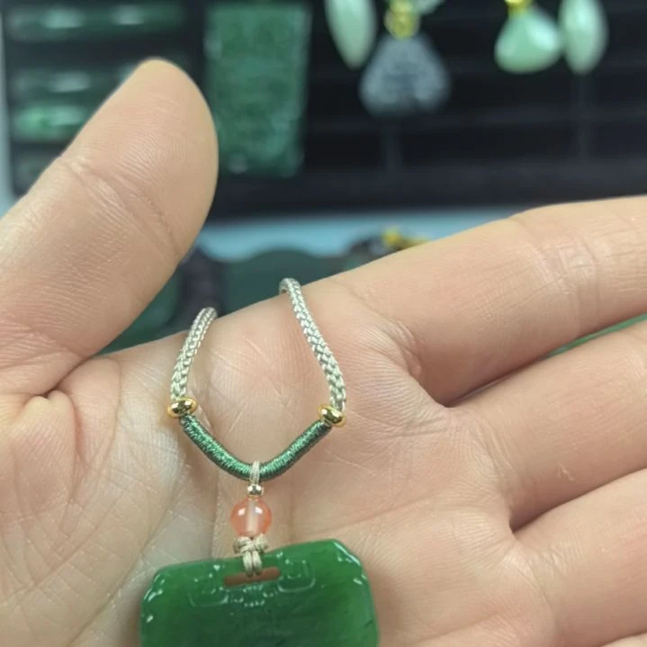 阿****和田玉（碧玉）未镶嵌珠宝半成品