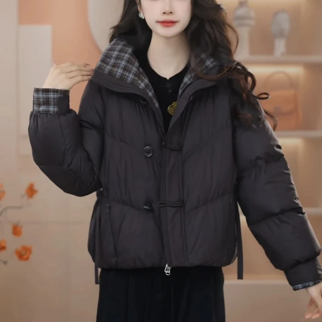 【羽绒服】2025冬季新款气质时尚保暖白鸭绒轻奢加厚羽绒服25W701