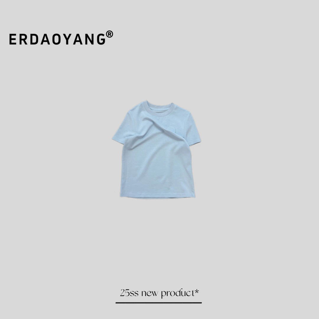 ERDAOYANG "夏日多巴胺" 早春新款简约图案百搭短袖DX1026