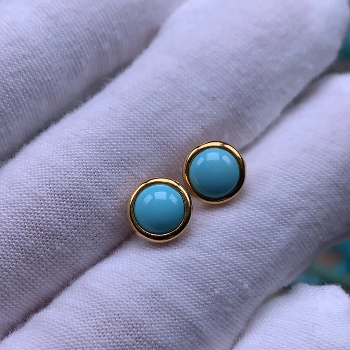 银S925镶嵌绿松石珠宝奇石