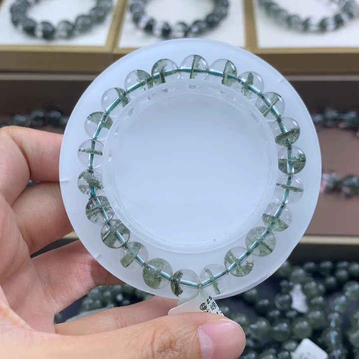 未镶嵌手链水晶绿幽灵