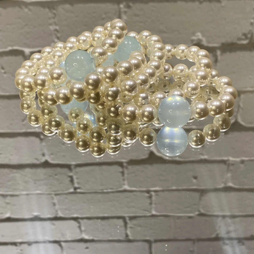 【蓝眼泪】魔鬼蓝海蓝宝手串气质百搭设计感时尚个性手链