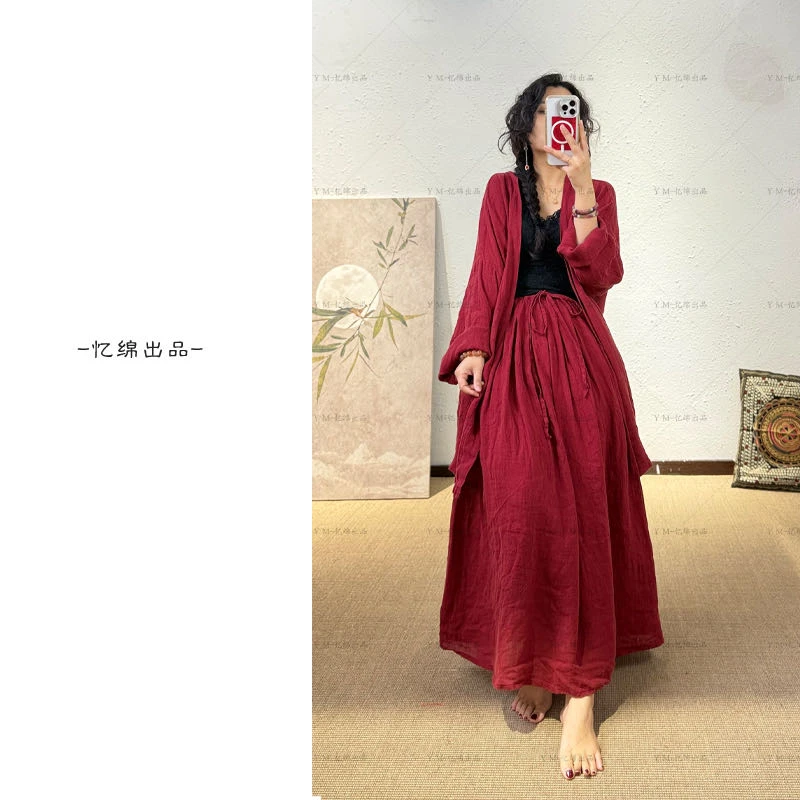忆绵出品休闲垂感舒适显瘦梨形身材半身裙