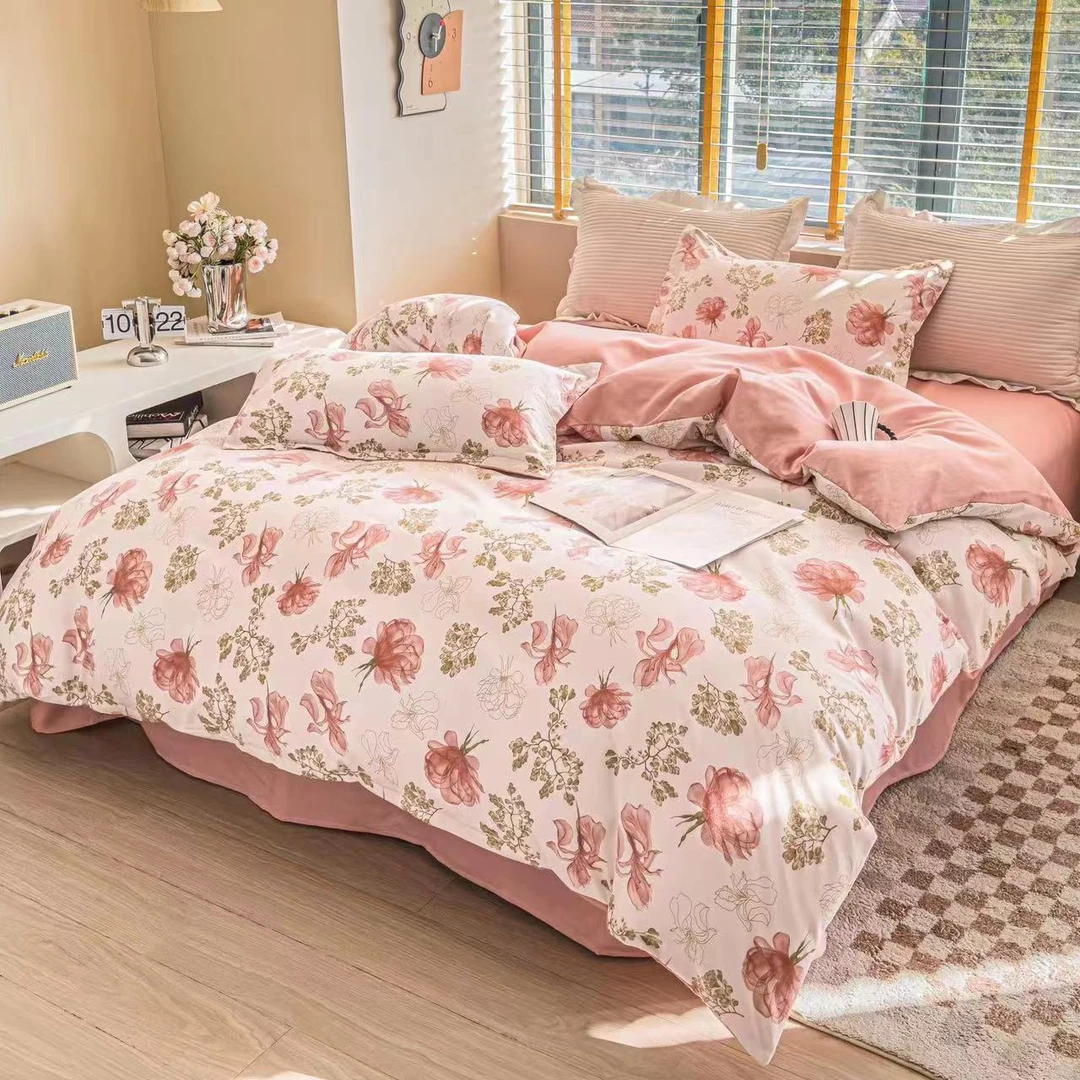 田园风 秋冬加厚款双人四件套