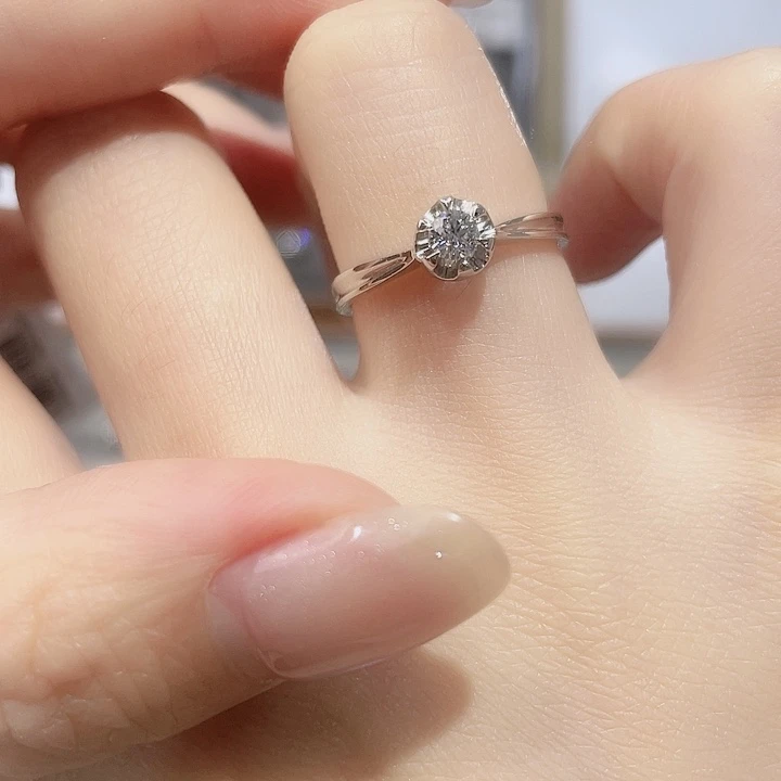 钻石铂Pt950镶嵌戒指/指环A18090775