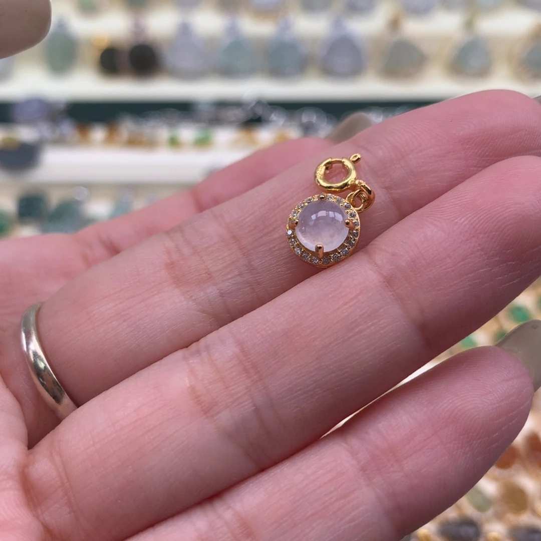 翡翠银S925镶嵌颈饰