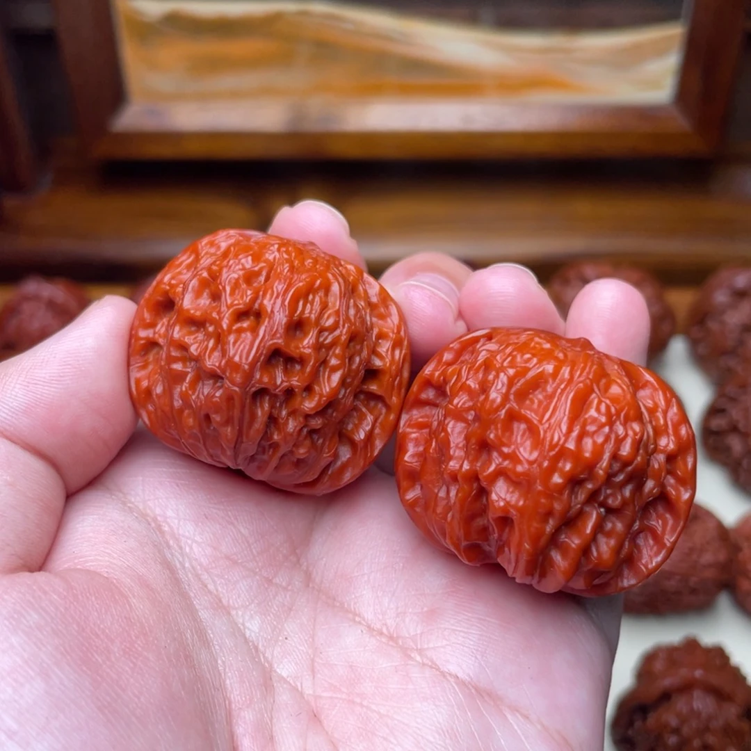 文玩核桃把件文玩核桃 手把件 磨盘 37