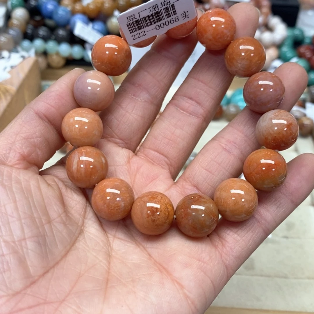 硅化珊瑚（珊瑚玉）手链未镶嵌向*葵471