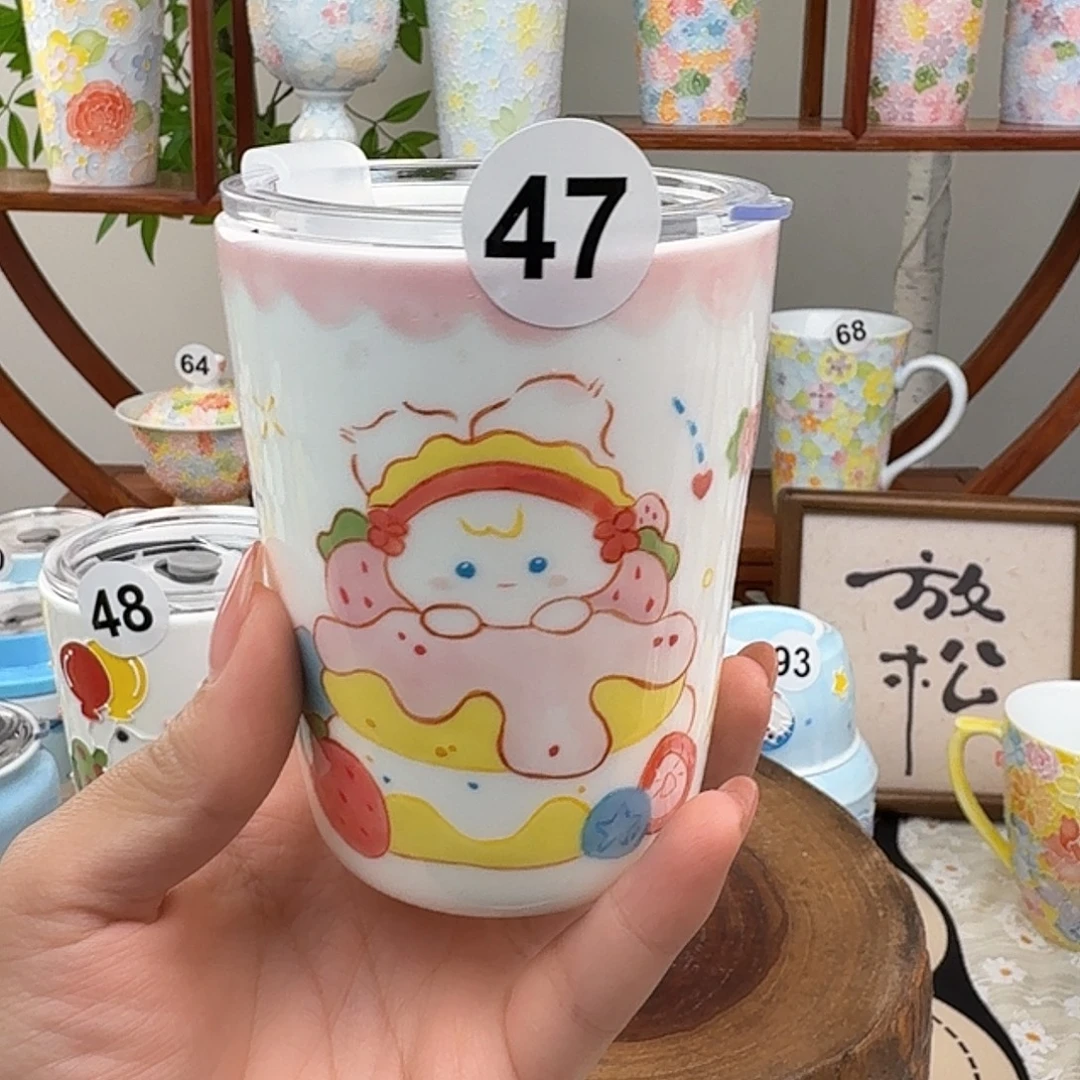 S47景德镇手绘高温釉下彩玉泥