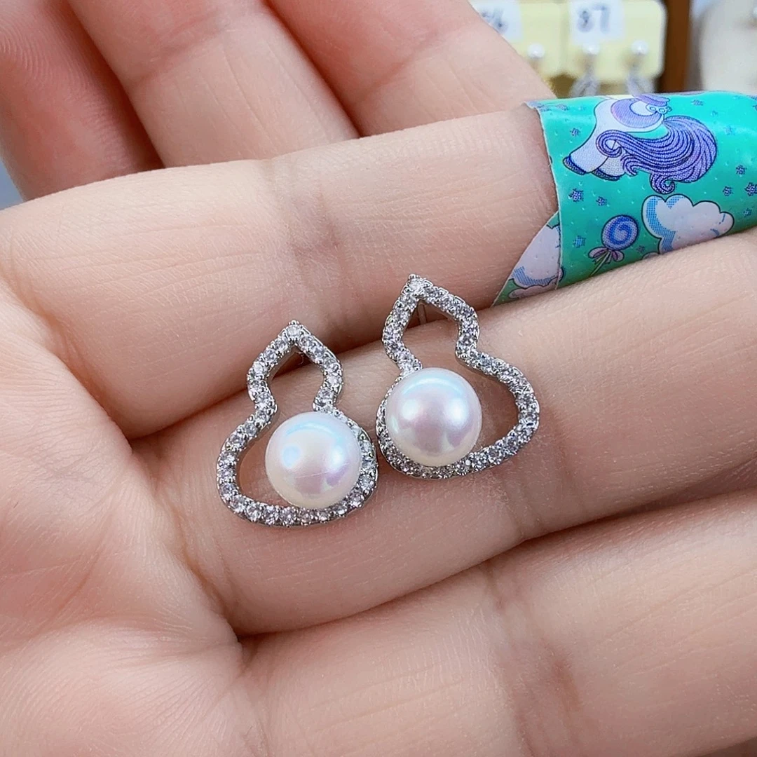 淡水珍珠未镶嵌耳饰