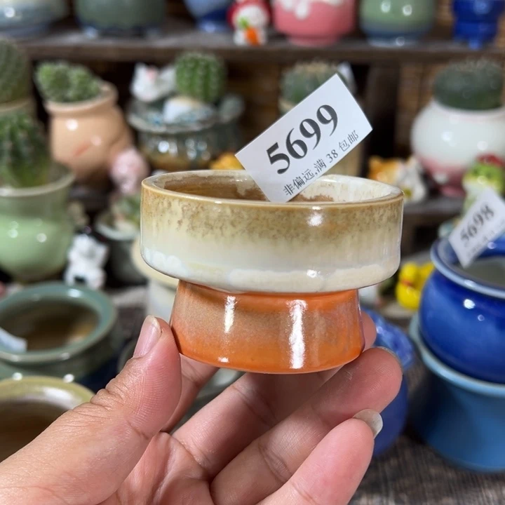 口6 手工花盆满30包邮