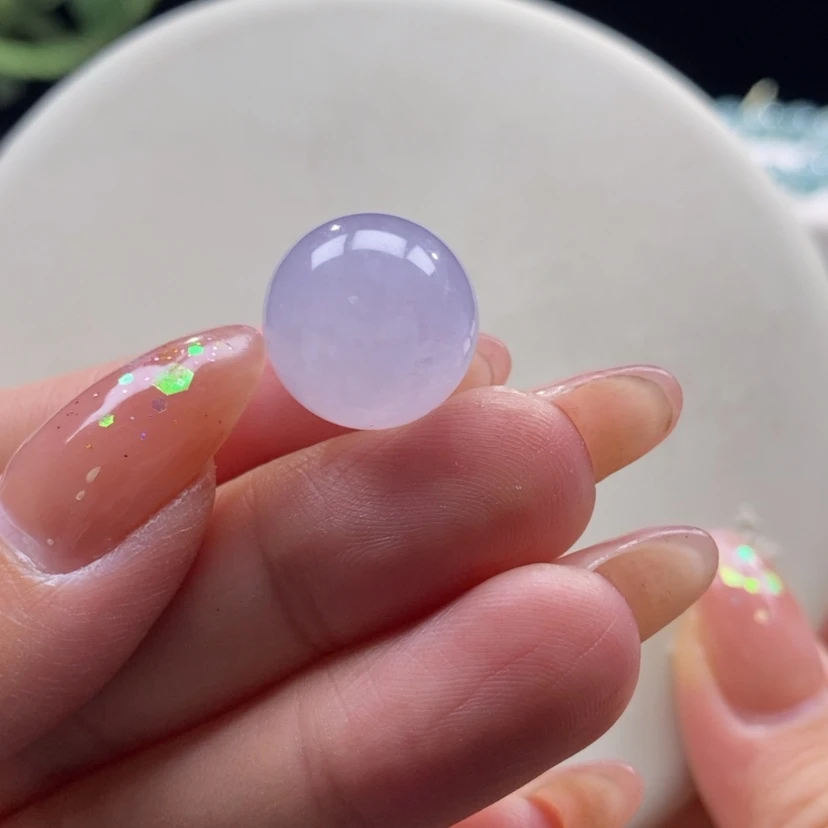 【闪购商品】翡翠颈饰未镶嵌翡翠冰红粉大珠卡16.2m