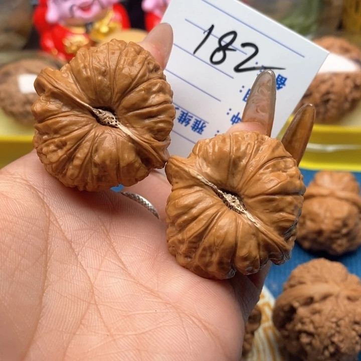 文玩核桃把件182号40南瓜墩