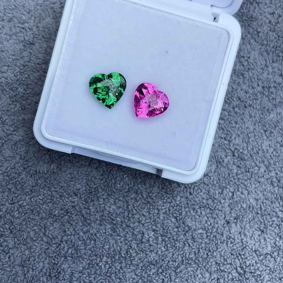 裸石未镶嵌碧玺一对3.72Ct